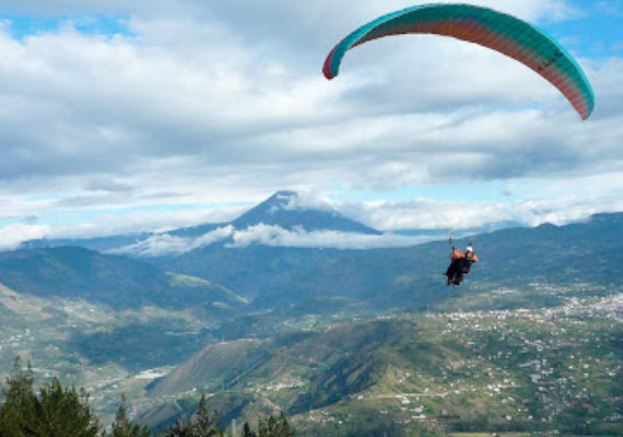 parapente en baños